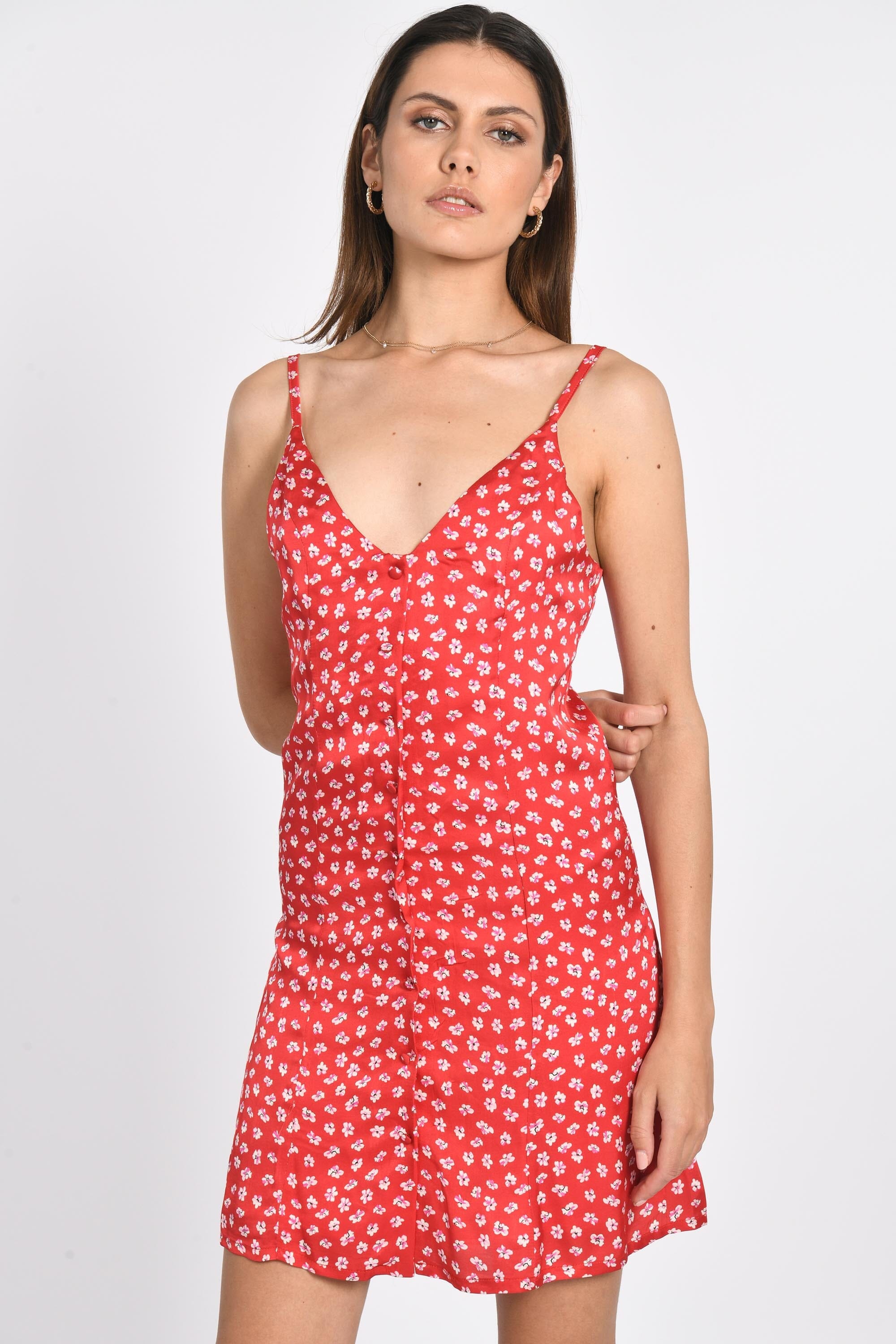 ROBES BRETELLES LILY ROUGE ROBE NEW KOOKAI Mode Kookai