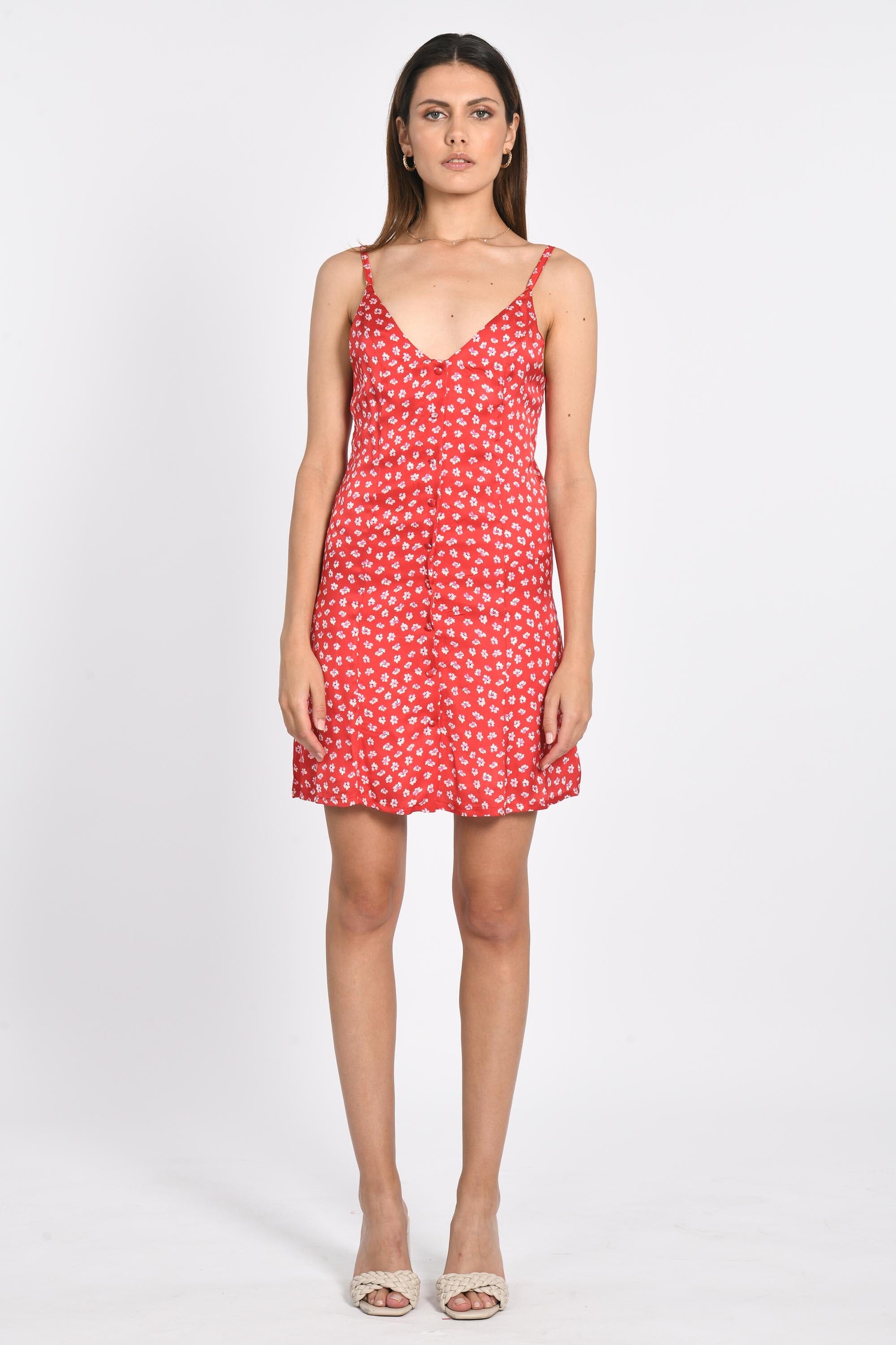 ROBES BRETELLES LILY ROUGE ROBE NEW KOOKAI Mode Kookai