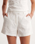 SHORT 100% LIN - CHELSEA - BLANC SHORT NEW KOOKAI Mode Kookai