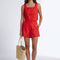 SHORT 100% LIN - CHELSEA - GRENAT SHORT NEW KOOKAI Mode Kookai