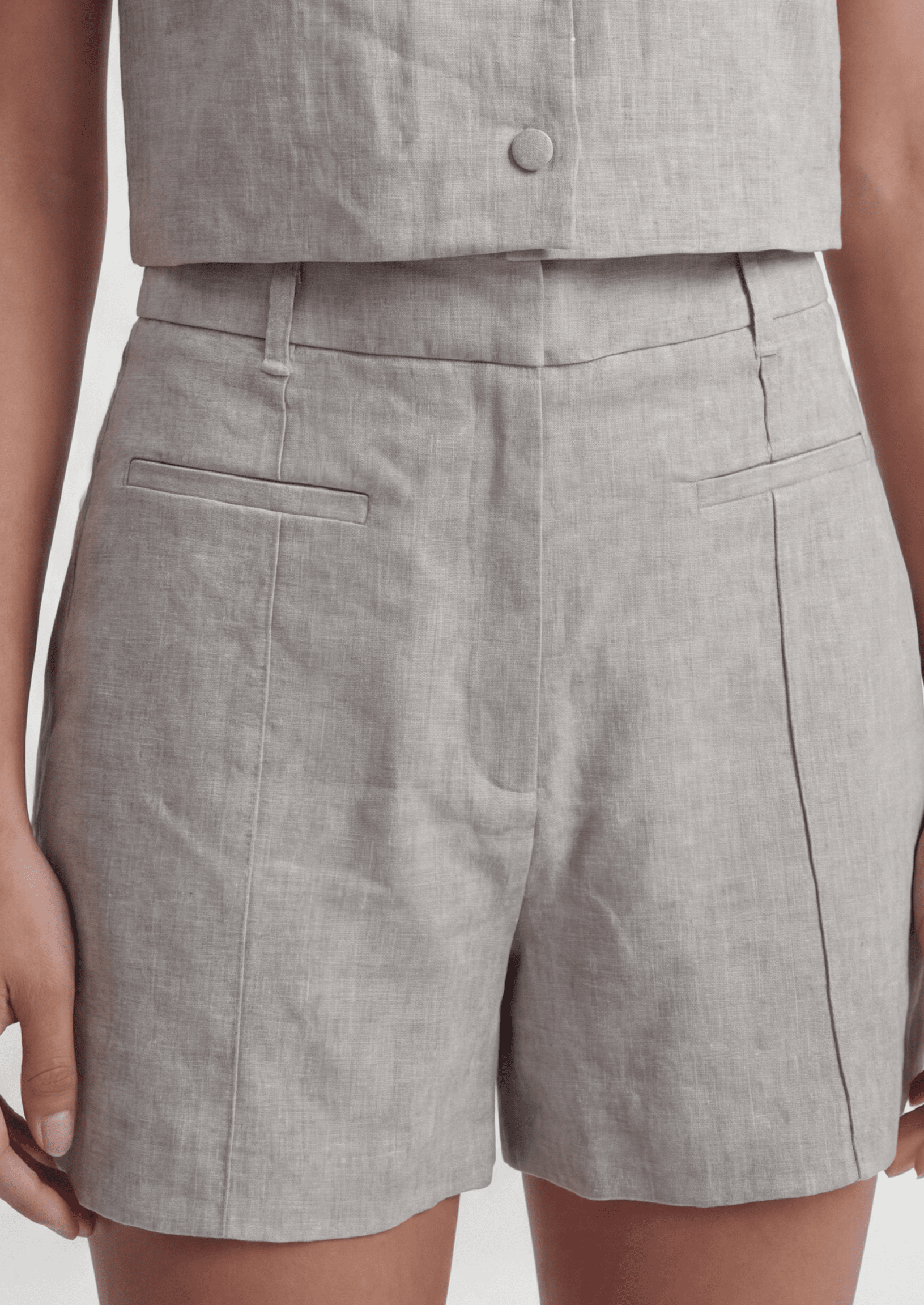 SHORT 100% LIN - CHELSEA - NATUREL SHORT NEW KOOKAI Mode Kookai