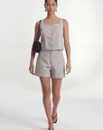 SHORT 100% LIN - CHELSEA - NATUREL SHORT NEW KOOKAI Mode Kookai