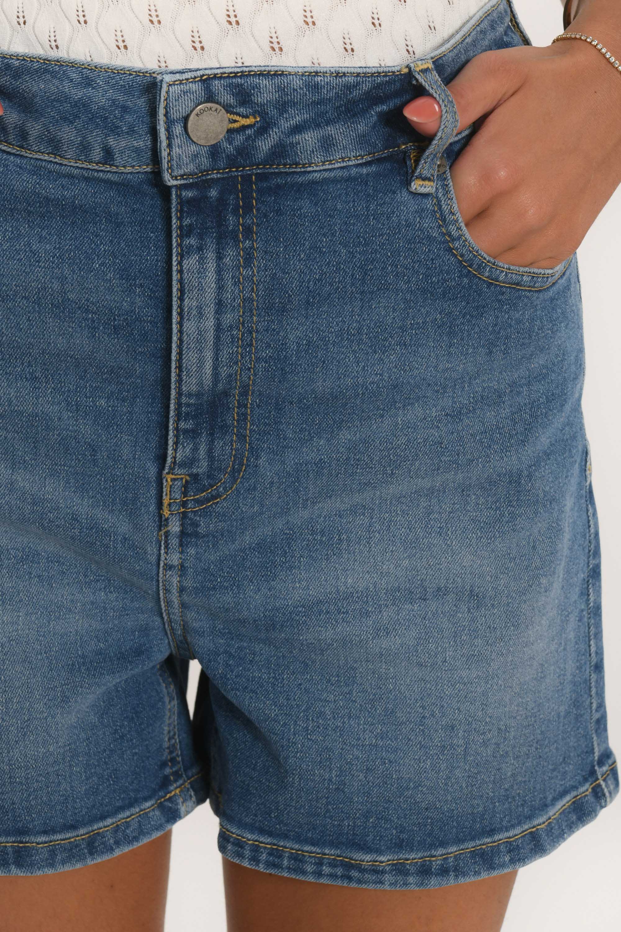 SHORT - ALBERTINA - BLEACH SHORT/BERMUDA SPORTW NEW KOOKAI Mode Kookai