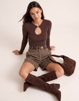 SHORT - DOROTHY - ECUREUIL SHORT NEW KOOKAI Mode Kookai