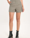 SHORT MARVIN PIED DE POULE KAKI SHORT KOOKAI Mode Kookai