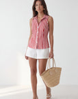 SHORT TAILLE HAUTE - CLEO - BLANC SHORT NEW KOOKAI Mode Kookai