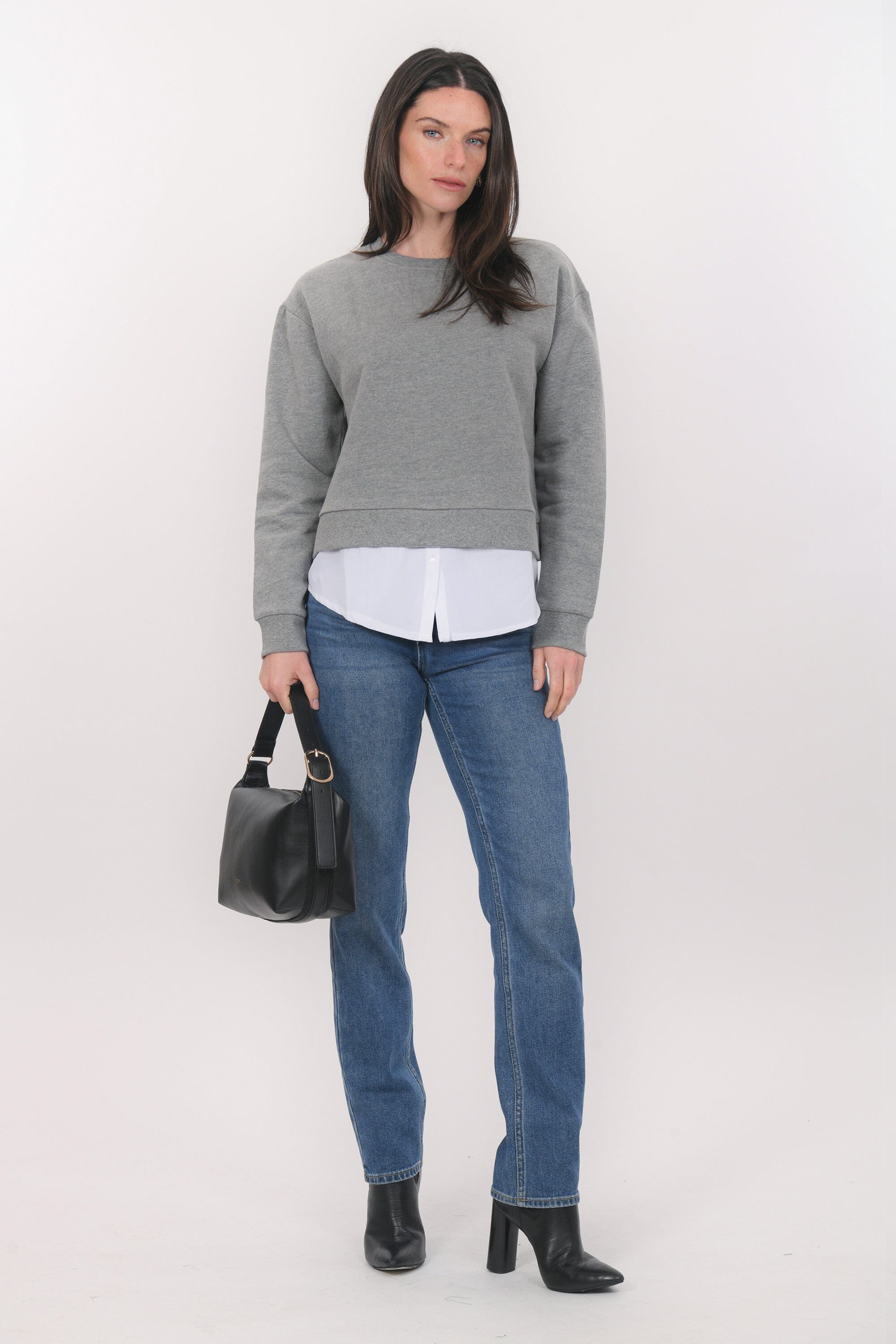 SWEAT- BISTA - GRIS TEE SHIRT NEW KOOKAI Mode Kookai