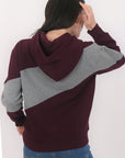 SWEAT - BISTA - GRIS/BORDEAUX TEE SHIRT NEW KOOKAI Mode Kookai