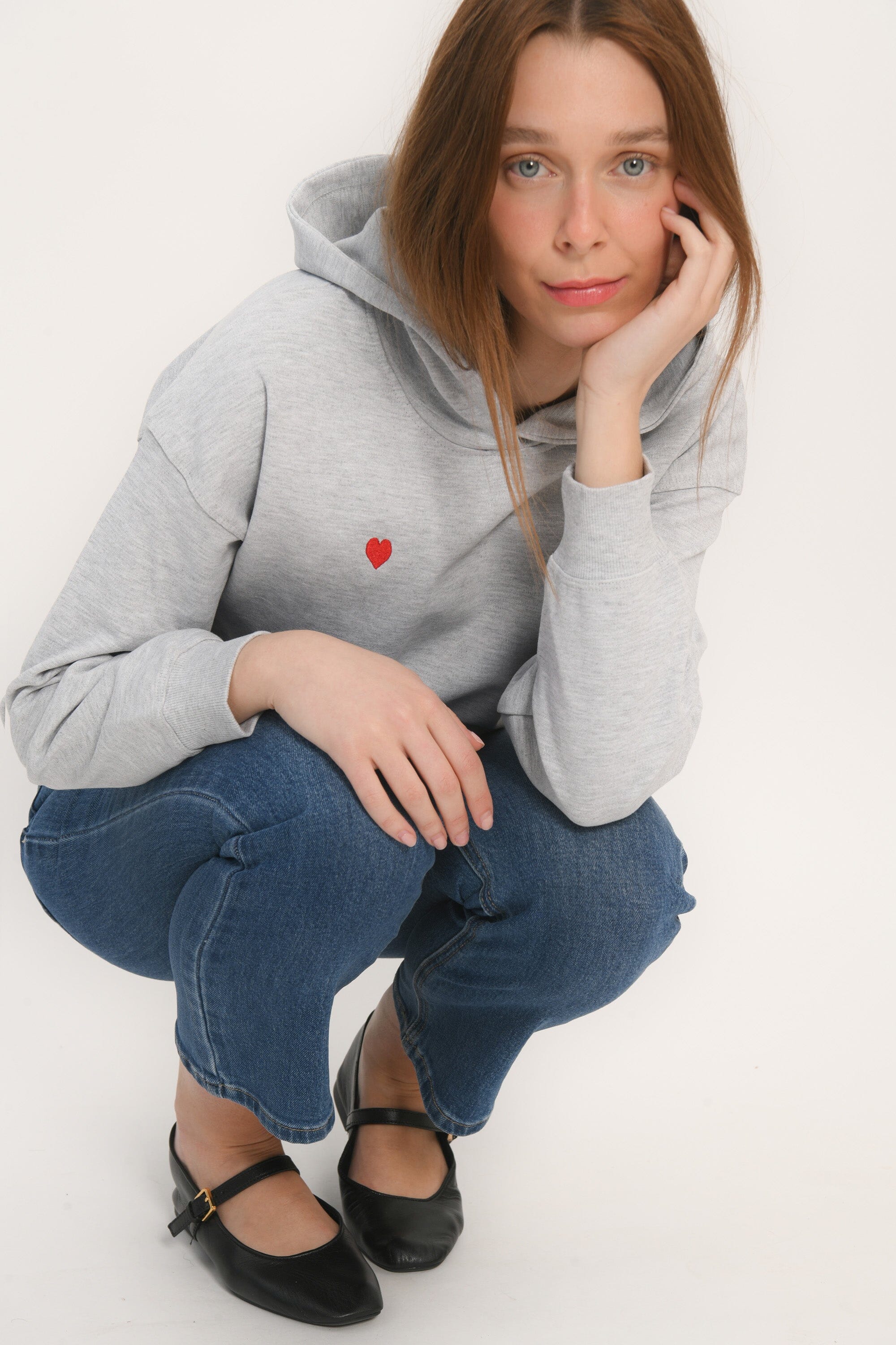SWEAT CAPUCHE - ARLO - GRIS CHINÉ TEE SHIRT KOOKAI Mode Kookai