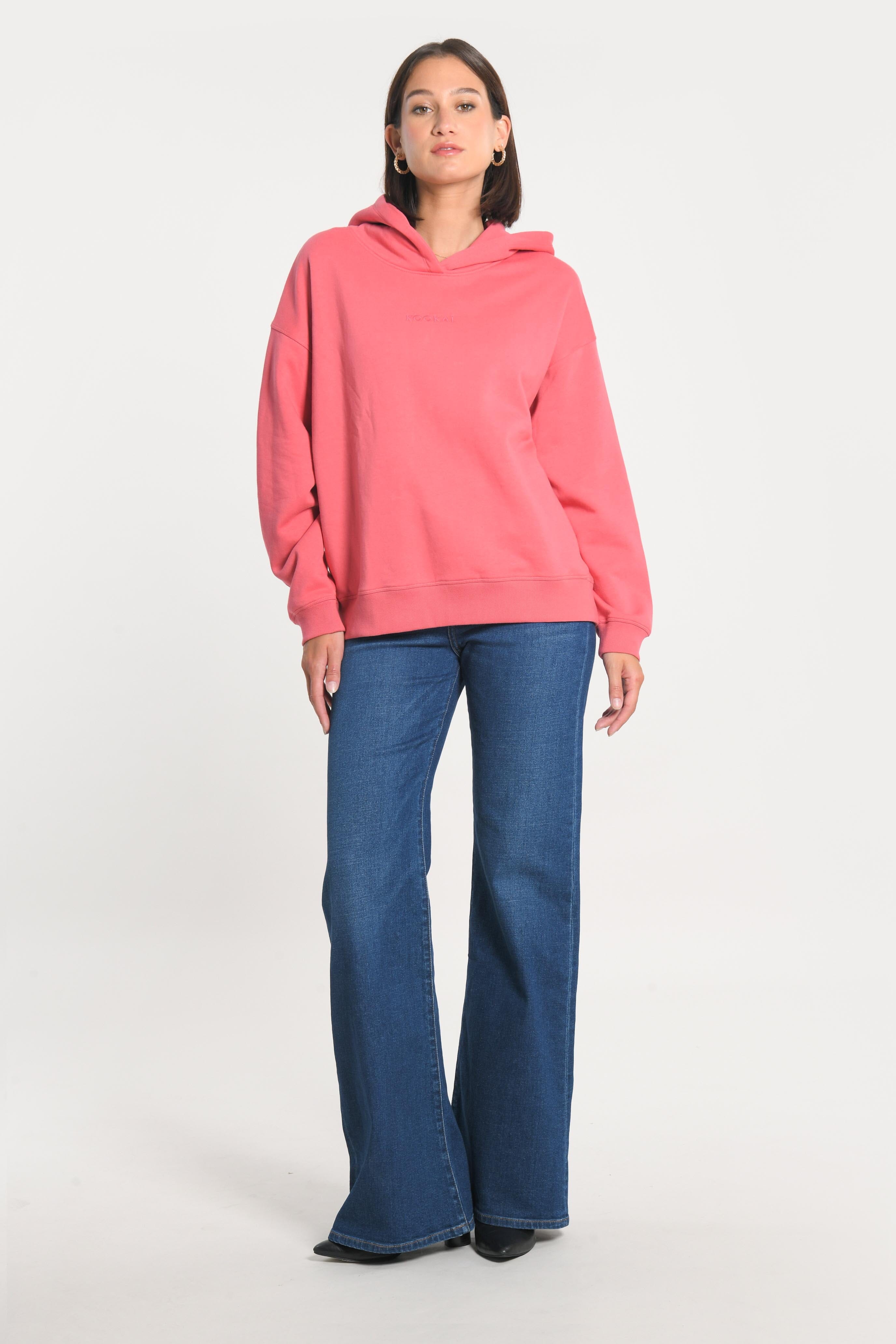 SWEAT CAPUCHE - SUZY - RAPTURE ROSE TEE SHIRT KOOKAI Mode Kookai