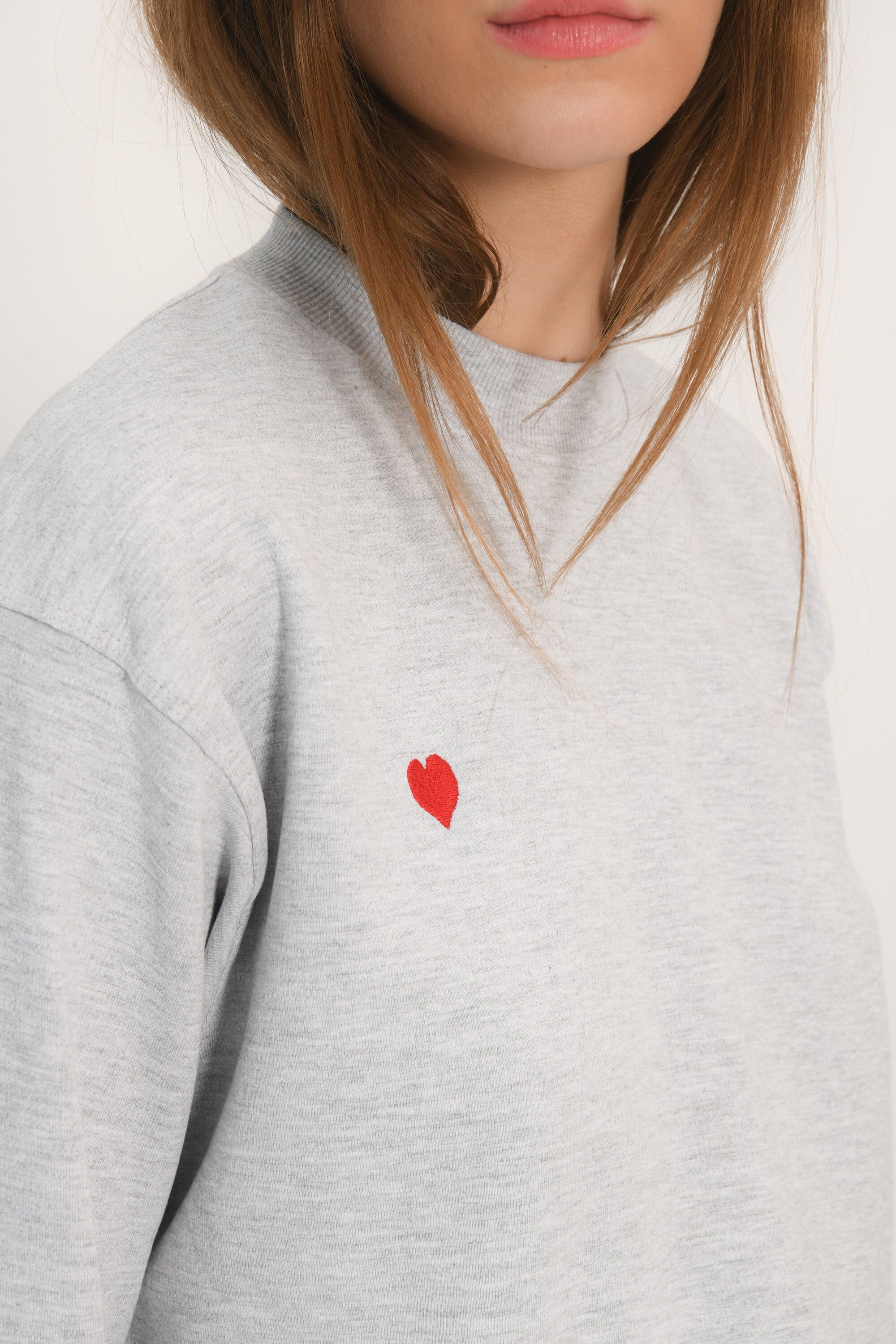 SWEAT COEUR - ARLO - GRIS CHINÉ TEE SHIRT KOOKAI Mode Kookai