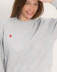 SWEAT COEUR - ARLO - GRIS CHINÉ TEE SHIRT KOOKAI Mode Kookai