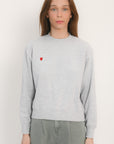 SWEAT COEUR - ARLO - GRIS CHINÉ TEE SHIRT KOOKAI Mode Kookai