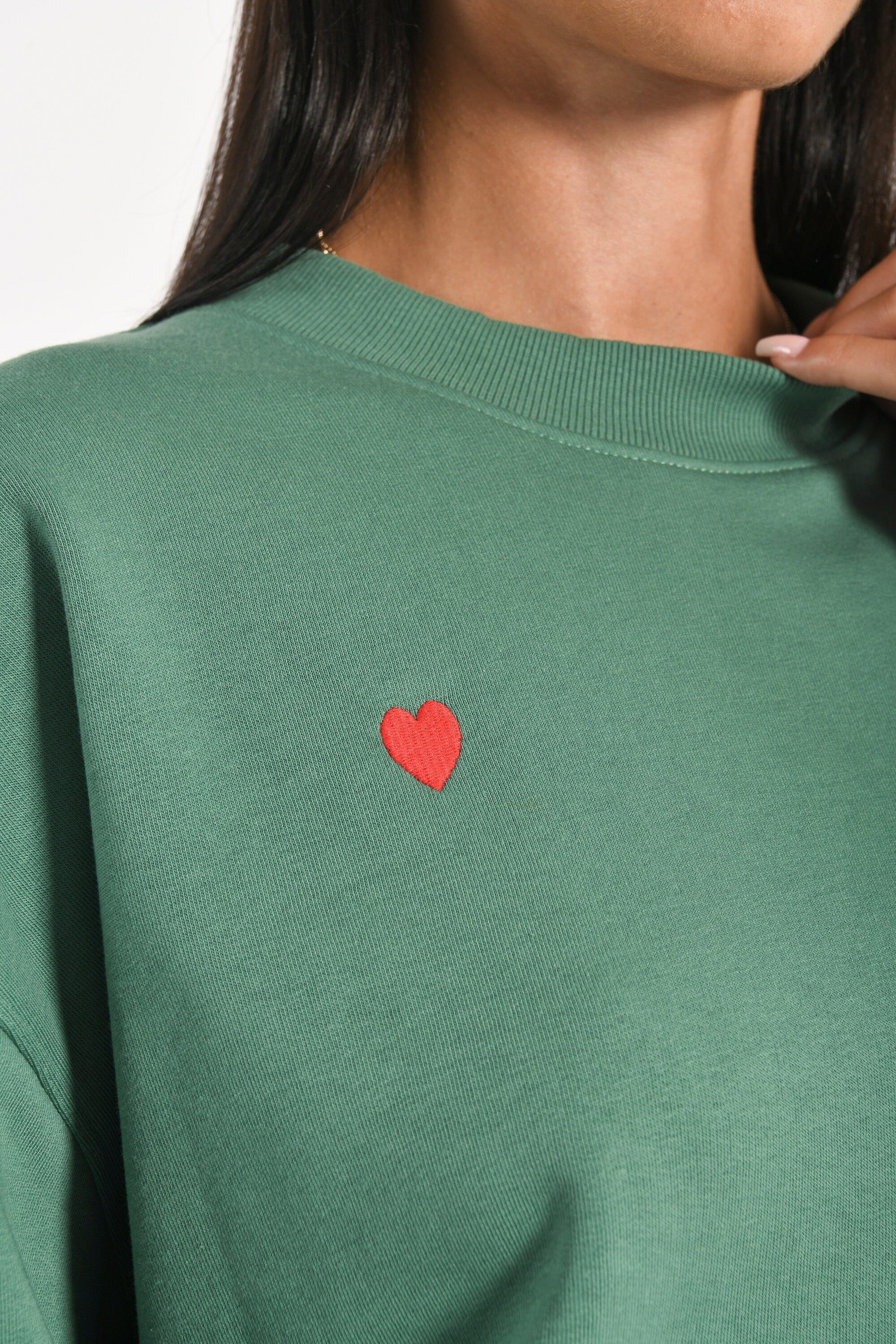 SWEATSHIRT COEUR - SUZY - GREEN TEE SHIRT KOOKAI Mode Kookai