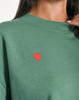 SWEATSHIRT COEUR - SUZY - GREEN TEE SHIRT KOOKAI Mode Kookai