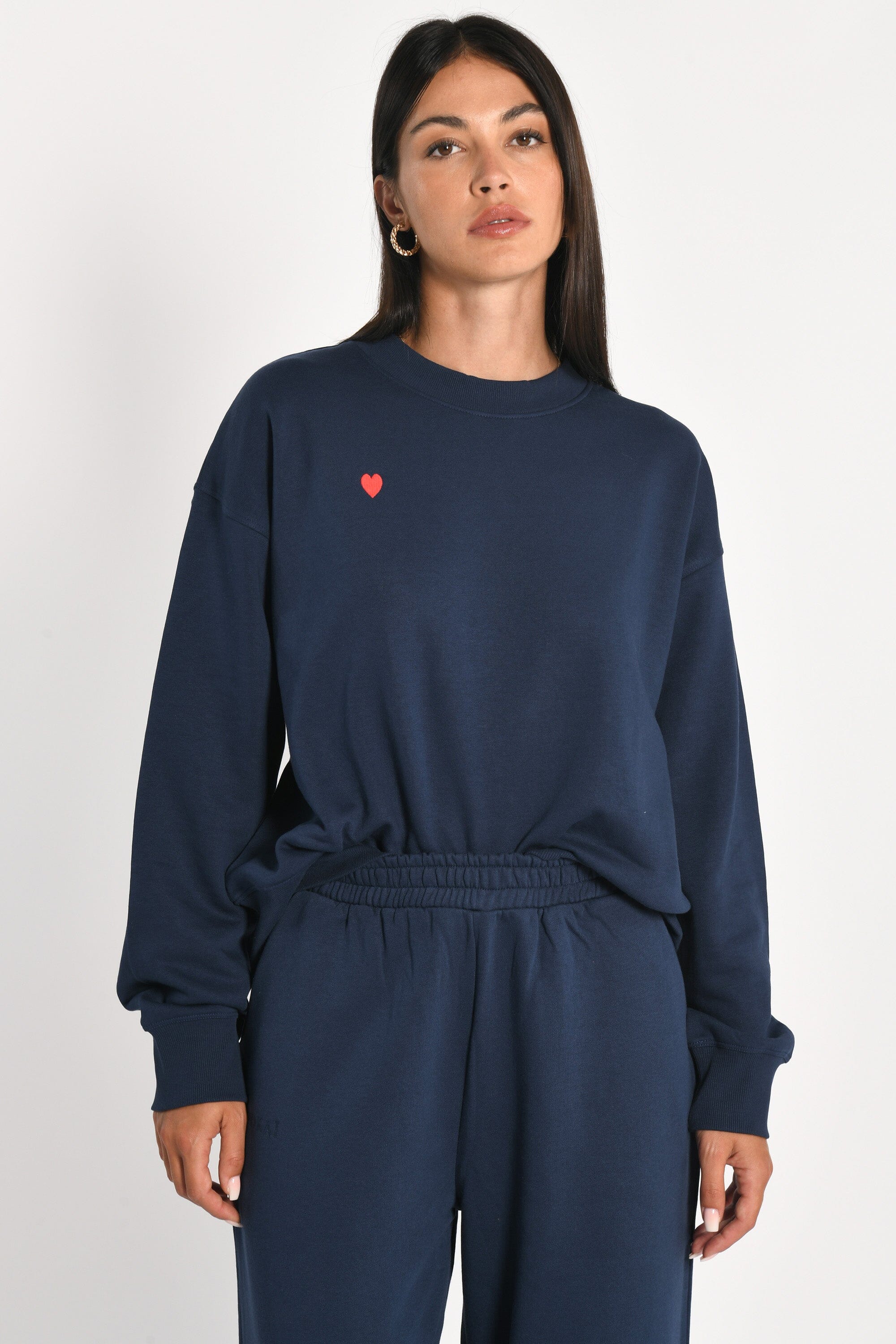 SWEATSHIRT COEUR - SUZY - NAVY TEE SHIRT KOOKAI Mode Kookai