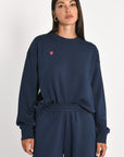 SWEATSHIRT COEUR - SUZY - NAVY TEE SHIRT KOOKAI Mode Kookai