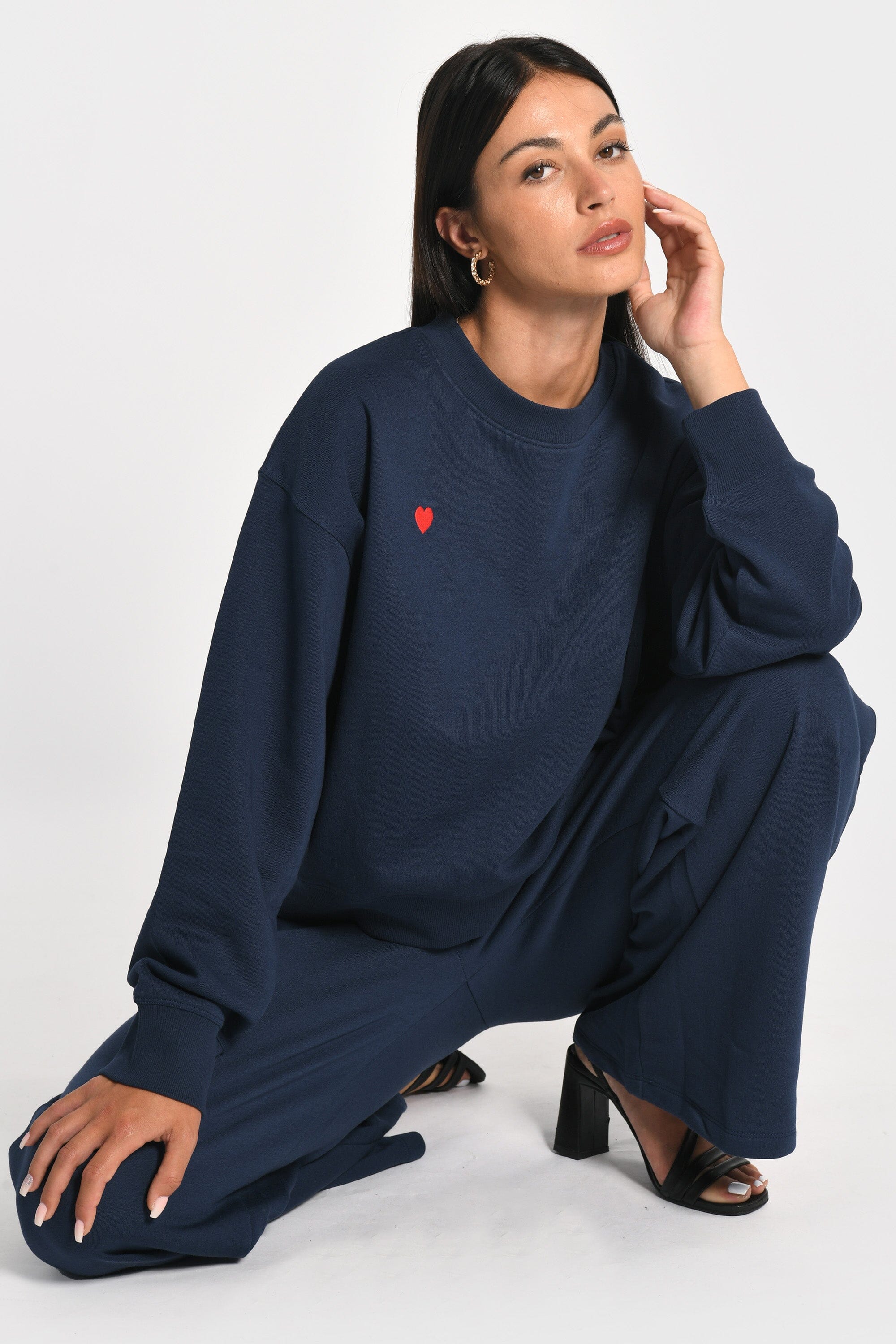 SWEATSHIRT COEUR - SUZY - NAVY TEE SHIRT KOOKAI Mode Kookai