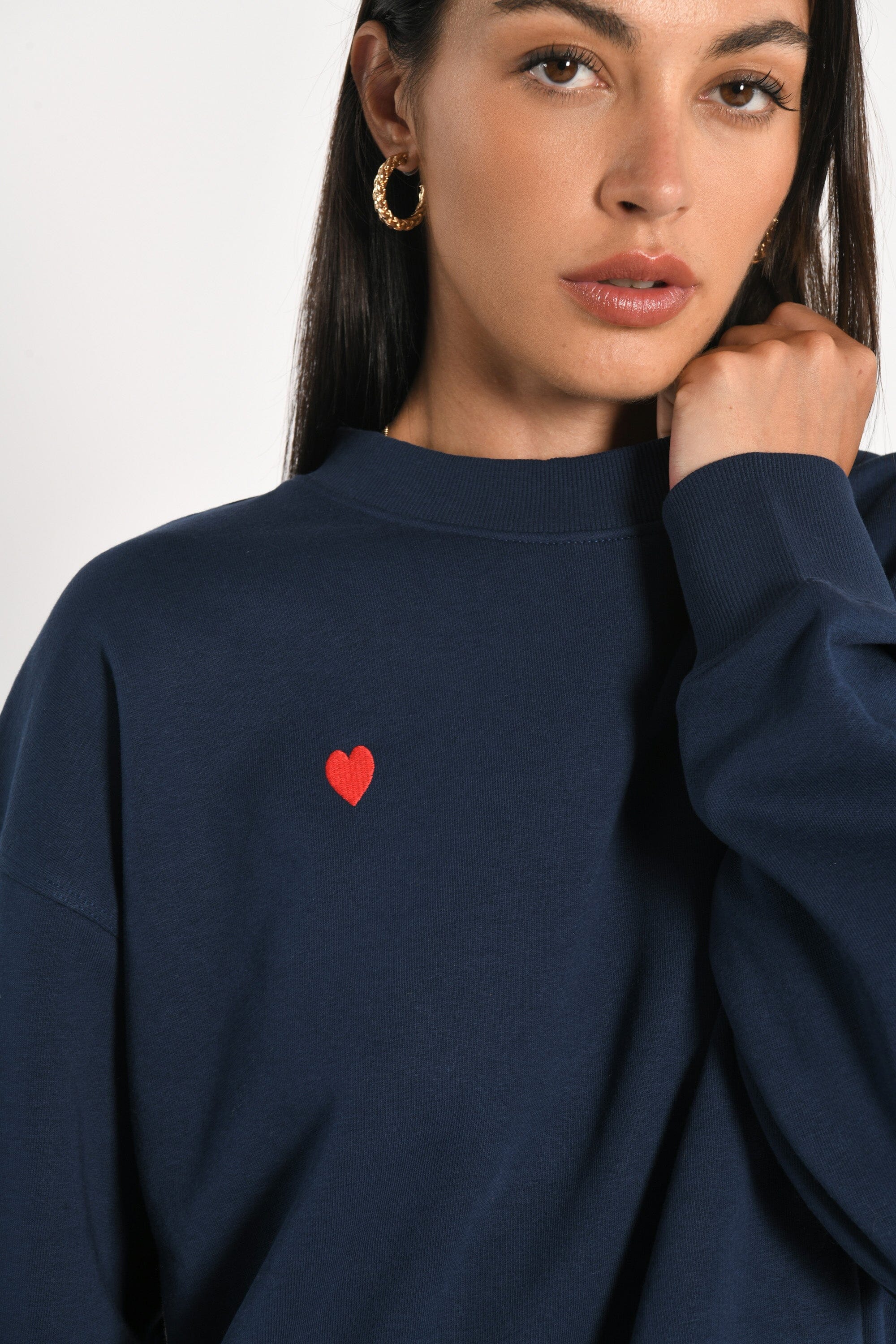 SWEATSHIRT COEUR - SUZY - NAVY TEE SHIRT KOOKAI Mode Kookai