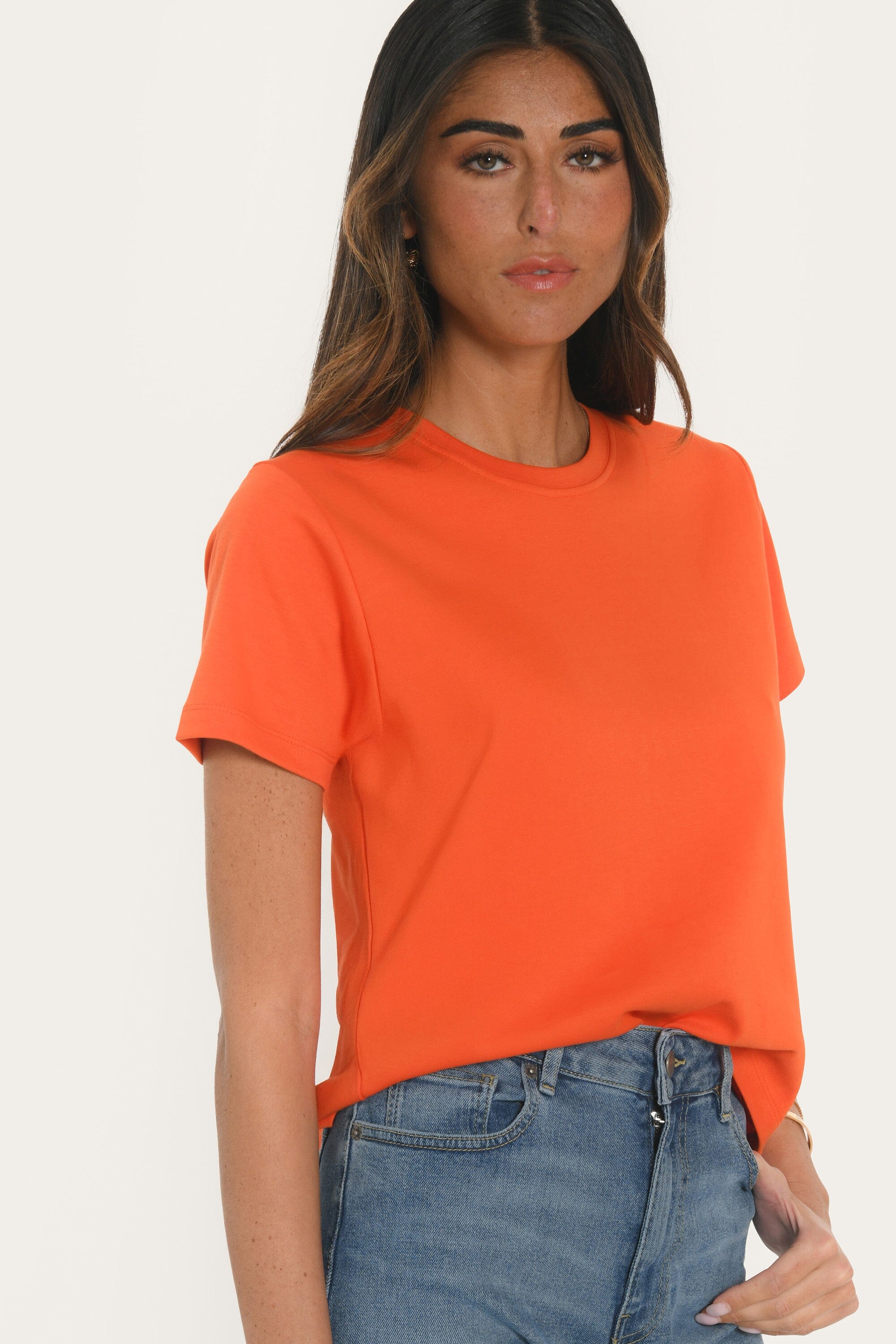 T-SHIRT - AMBRE - ORANGE TEE SHIRT KOOKAI Mode Kookai