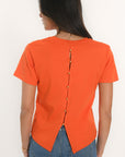 T-SHIRT - AMBRE - ORANGE TEE SHIRT KOOKAI Mode Kookai