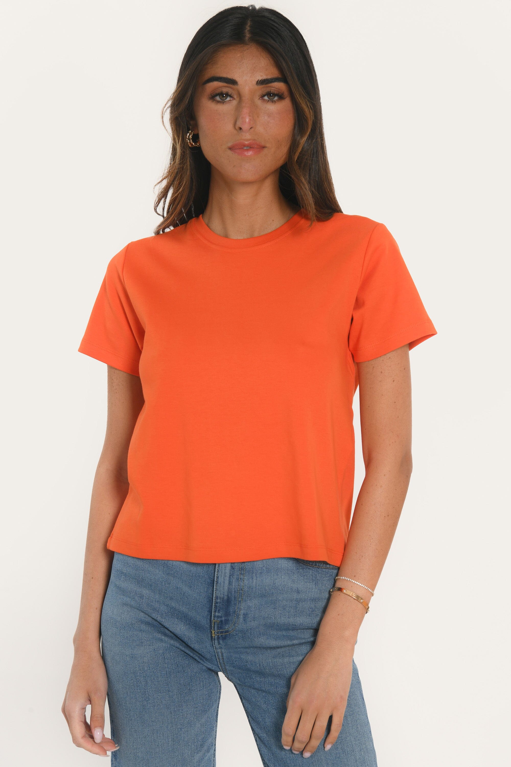 T-SHIRT - AMBRE - ORANGE TEE SHIRT KOOKAI Mode Kookai