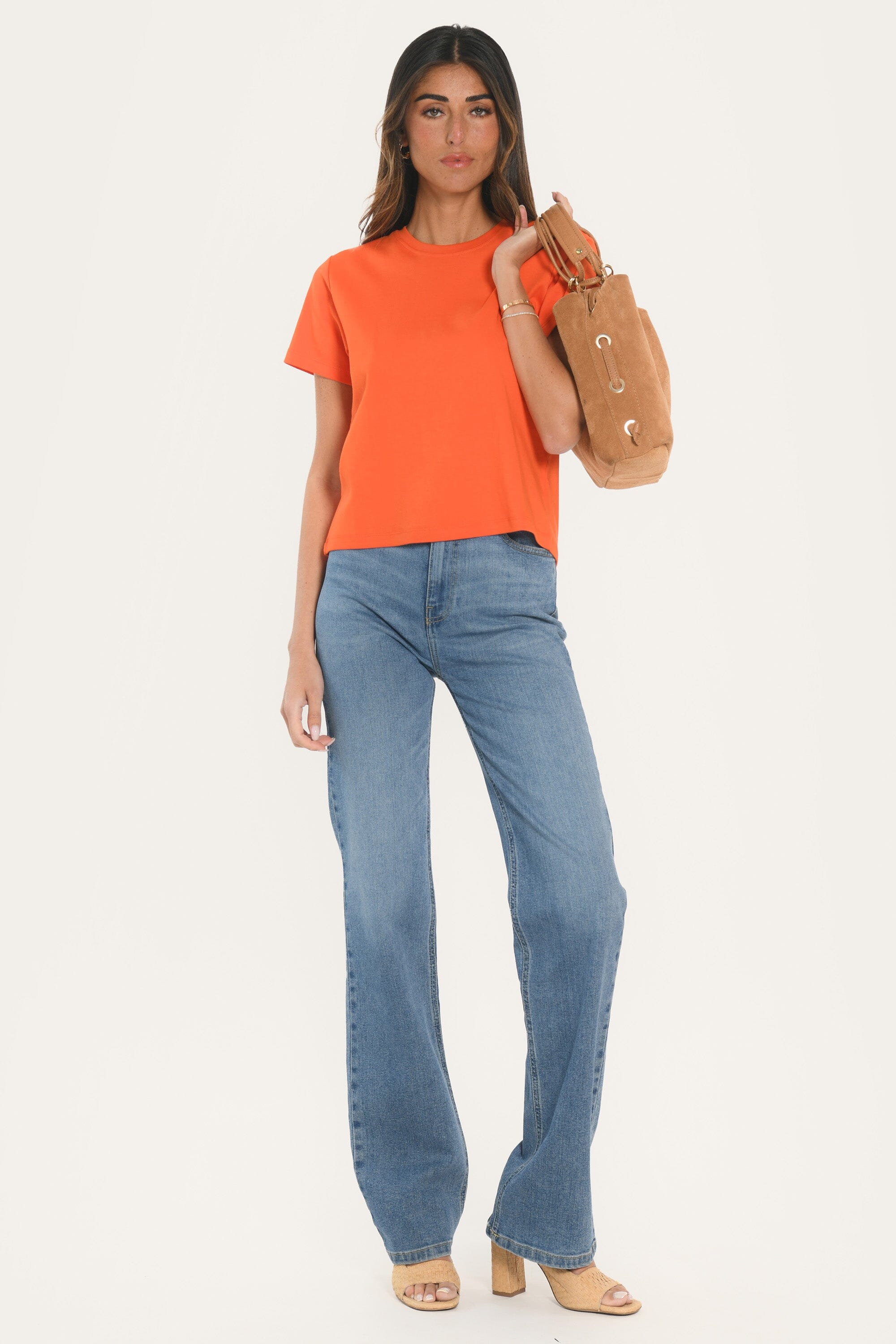 T-SHIRT - AMBRE - ORANGE TEE SHIRT KOOKAI Mode Kookai