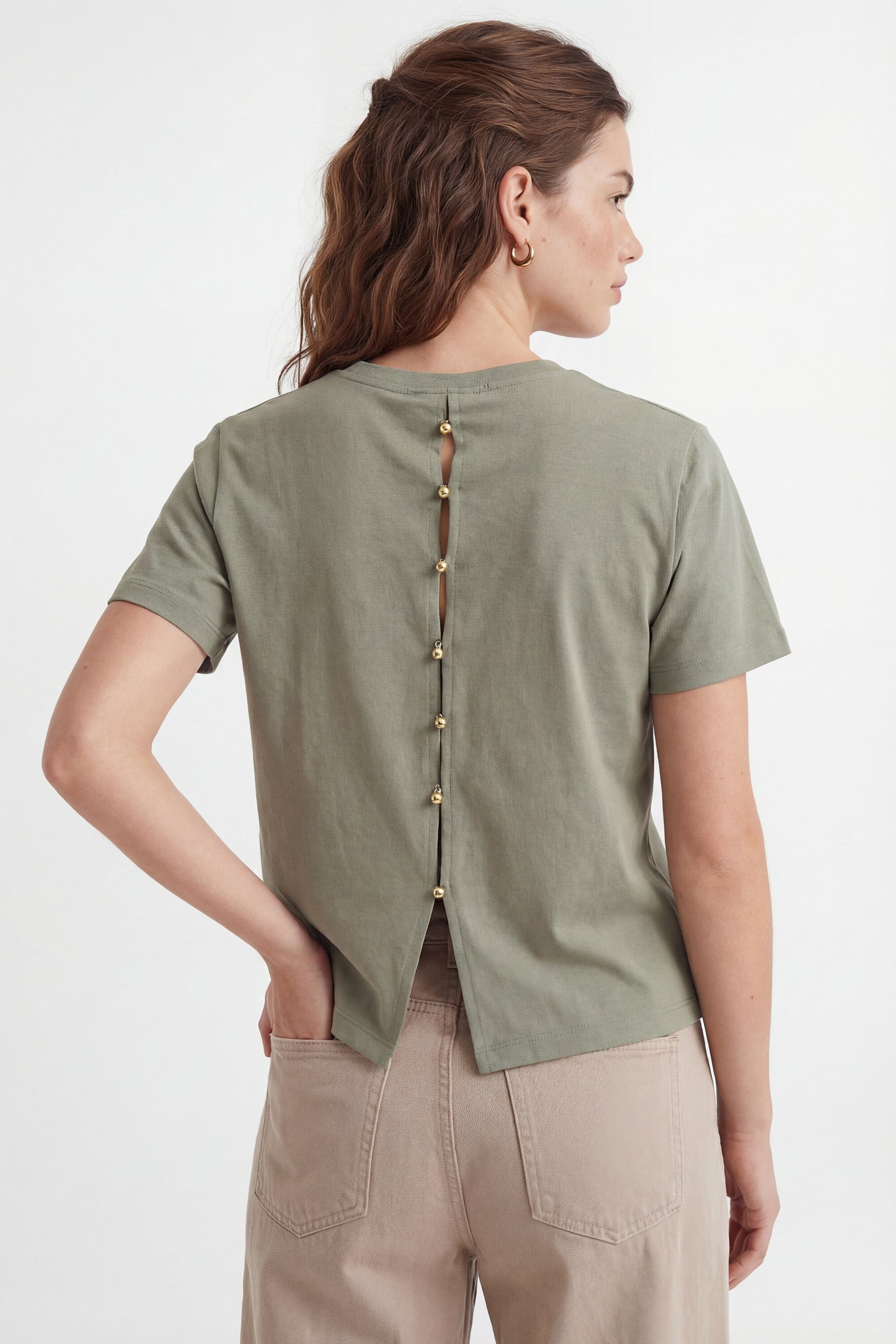 T-SHIRT - AMBRE - VERT PALE TEE SHIRT NEW KOOKAI Mode Kookai