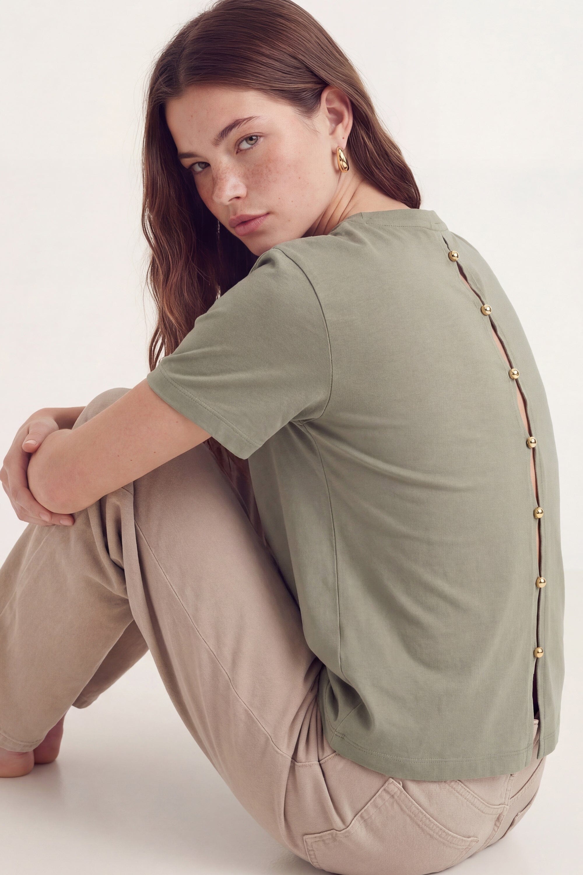 T-SHIRT - AMBRE - VERT PALE TEE SHIRT NEW KOOKAI Mode Kookai