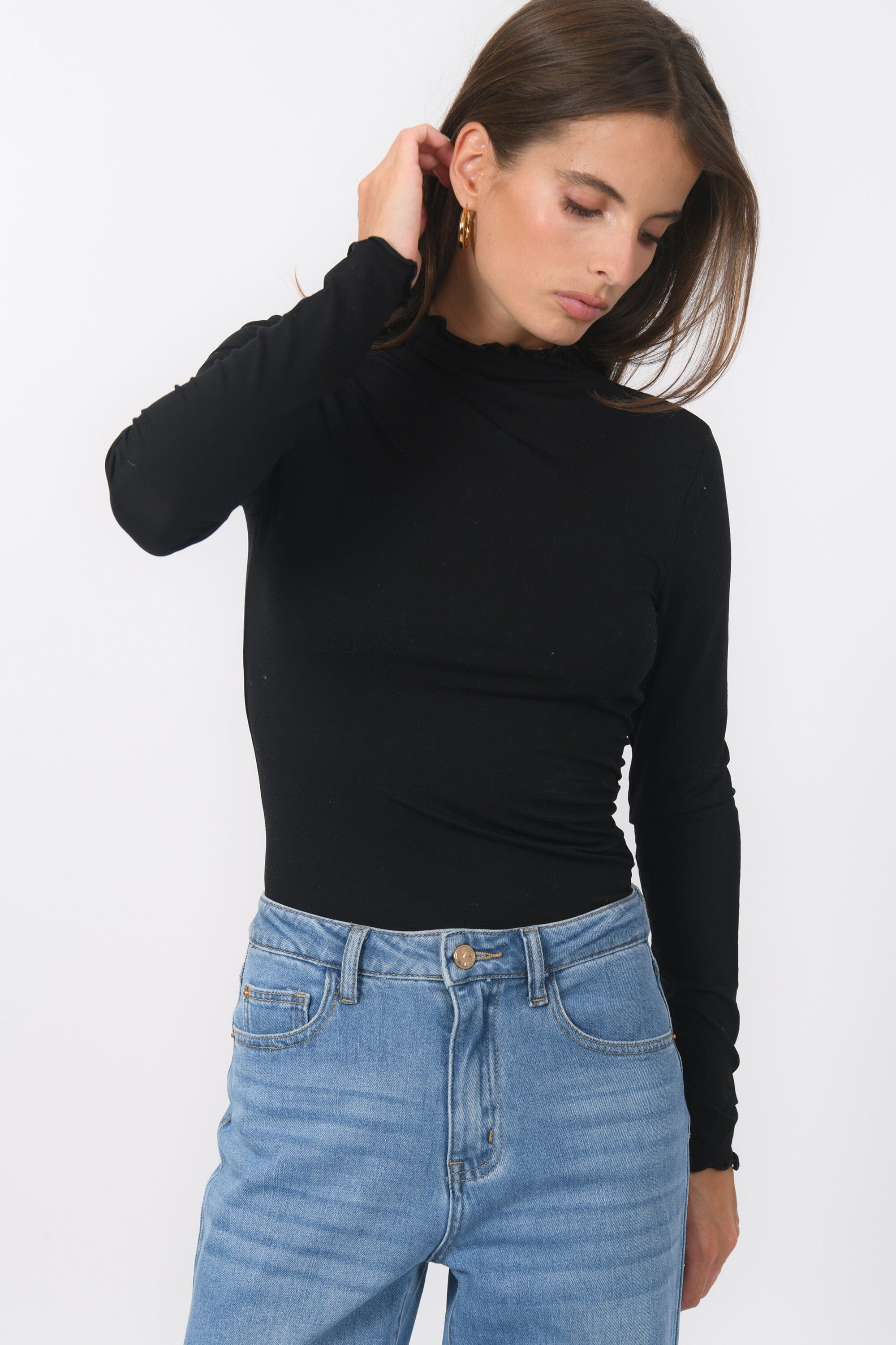 T-SHIRT - B-ANILA - NOIR TEE SHIRT NEW KOOKAI Mode Kookai