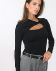 T-SHIRT - B-ANILA - NOIR TEE SHIRT NEW KOOKAI Mode Kookai