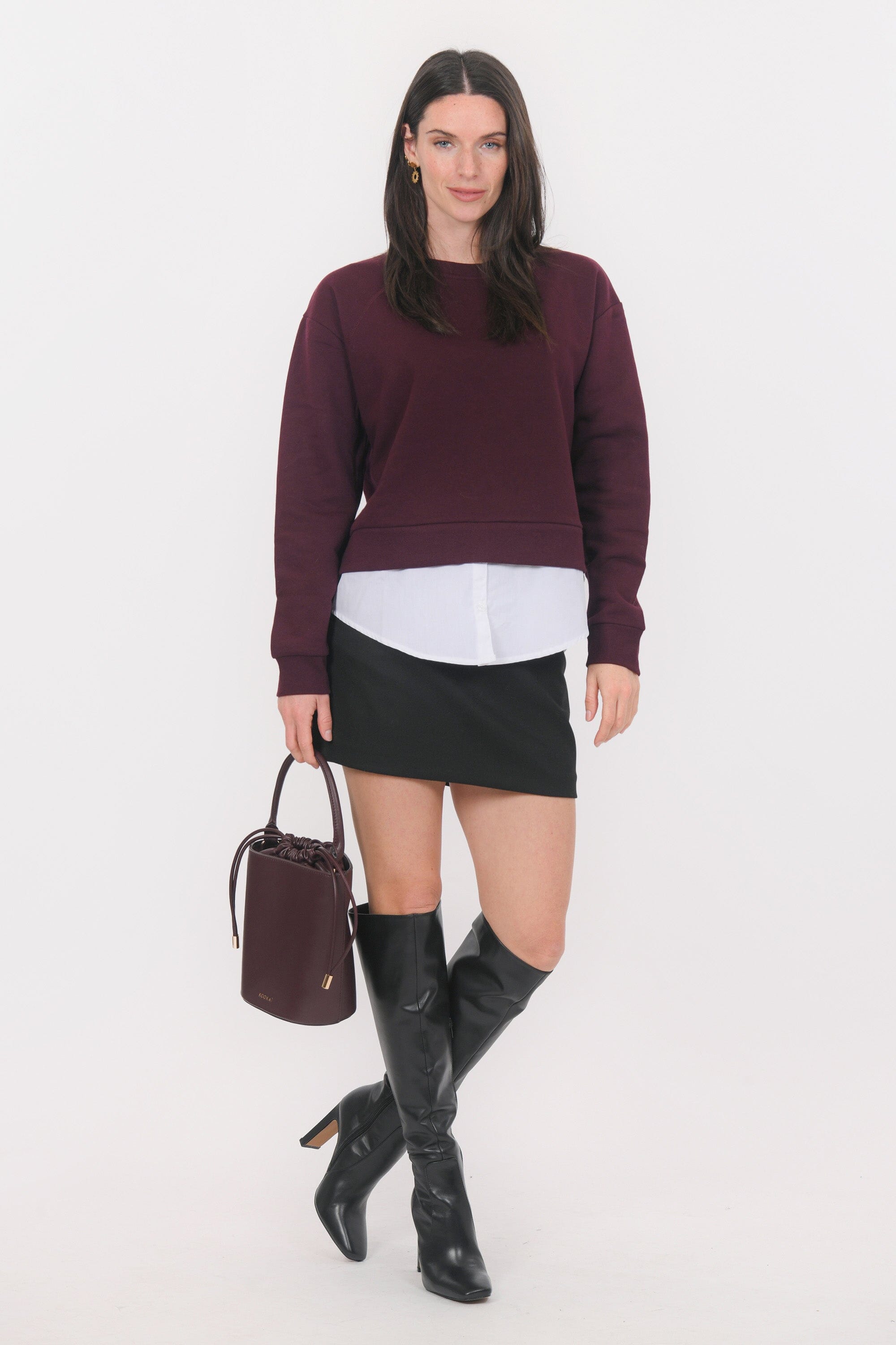 T-SHIRT - BISTA - BORDEAUX TEE SHIRT NEW KOOKAI Mode Kookai