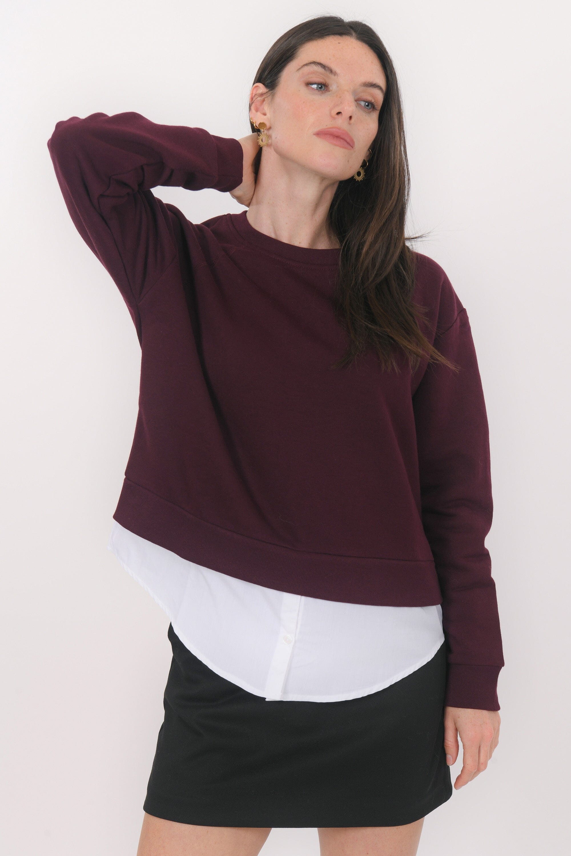 T-SHIRT - BISTA - BORDEAUX TEE SHIRT NEW KOOKAI Mode Kookai