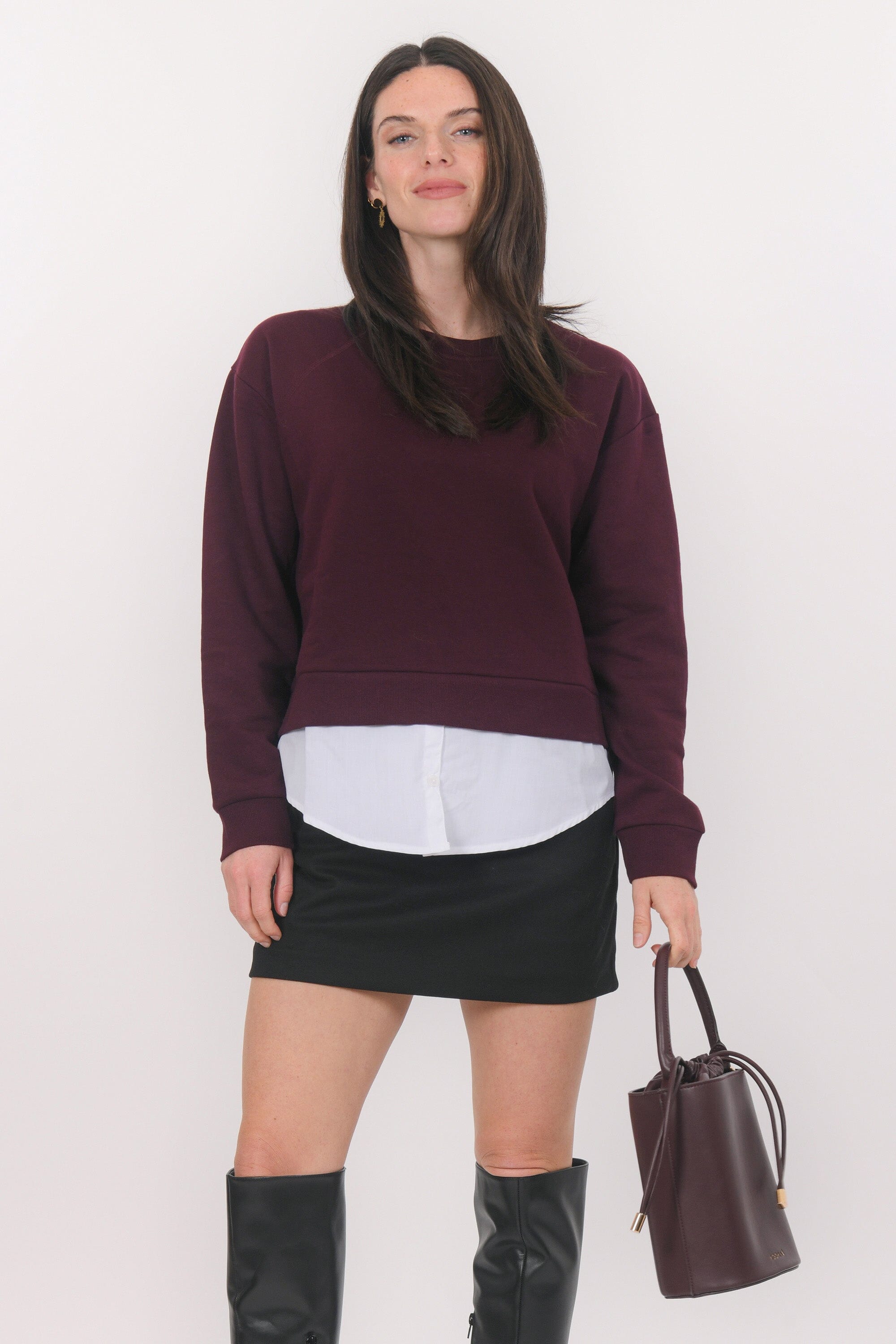 T-SHIRT - BISTA - BORDEAUX TEE SHIRT NEW KOOKAI Mode Kookai