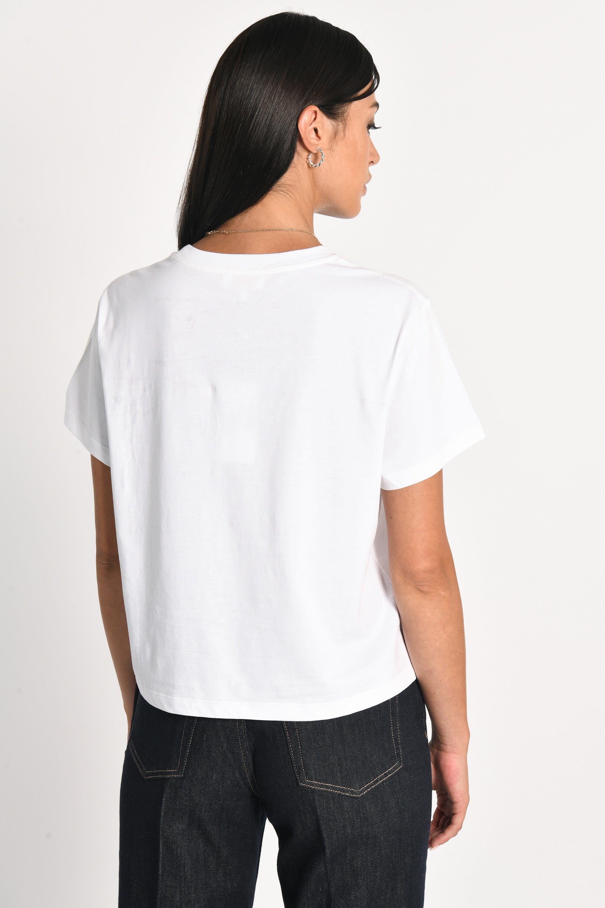 T-SHIRT CŒR PERLÉ NINA BLANC TEE SHIRT KOOKAI Mode Kookai