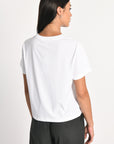 T-SHIRT CŒR STRASS LUNA BLANC TEE SHIRT KOOKAI Mode Kookai