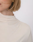 T-SHIRT COL MONTANT - BASSA - CREME TEE SHIRT NEW KOOKAI Mode Kookai