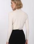 T-SHIRT COL MONTANT - BASSA - CREME TEE SHIRT NEW KOOKAI Mode Kookai