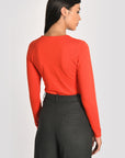 T-SHIRT COL ROND CURT ROUGE TEE SHIRT KOOKAI Mode Kookai