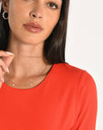 T-SHIRT COL ROND CURT ROUGE TEE SHIRT KOOKAI Mode Kookai