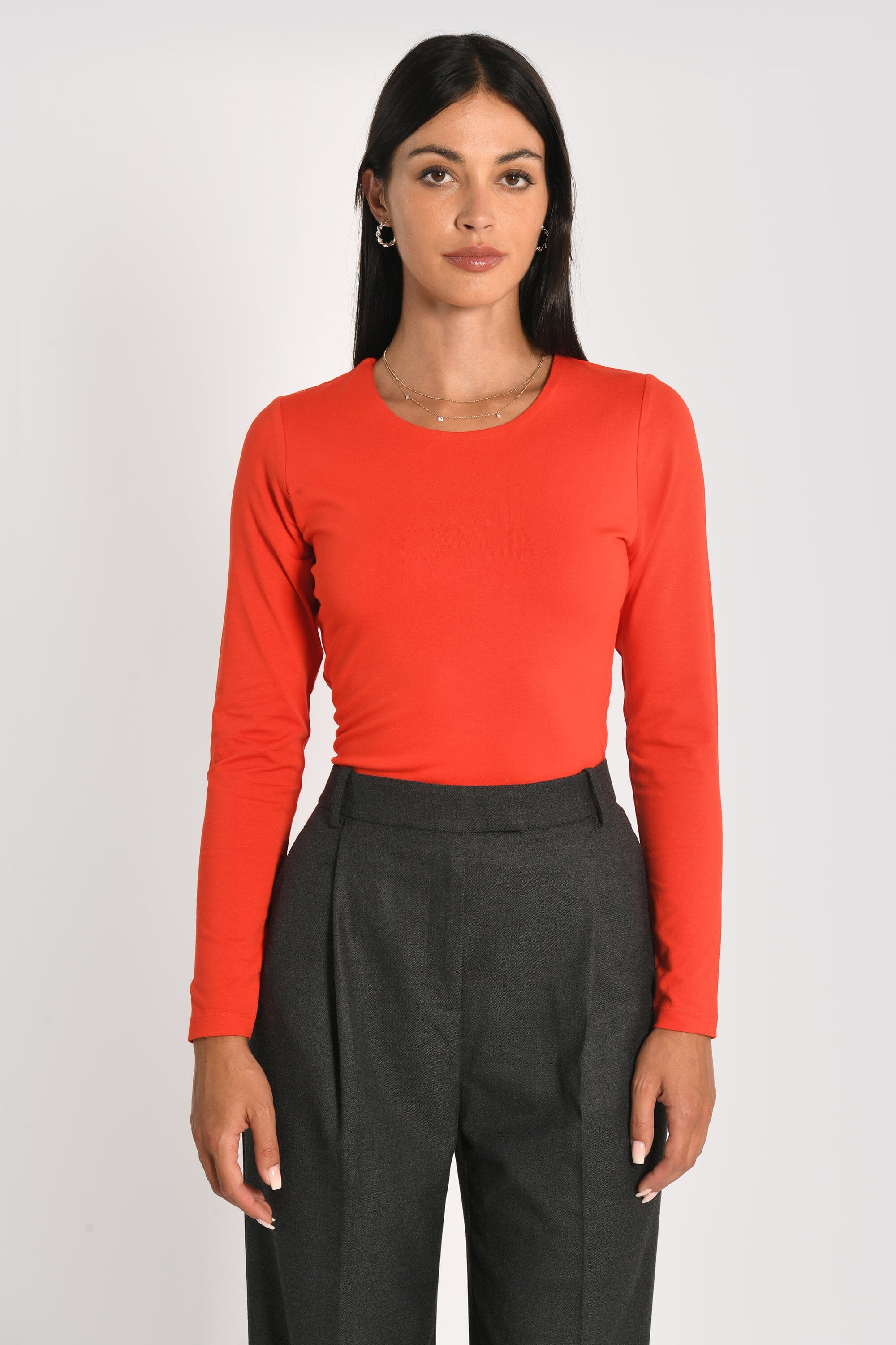 T-SHIRT COL ROND CURT ROUGE TEE SHIRT KOOKAI Mode Kookai