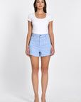 T-SHIRT COL U VIRGINIE BLANC TEE SHIRT KOOKAI Mode Kookai