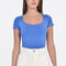T-SHIRT COL U VIRGINIE BLANC TEE SHIRT KOOKAI Mode Kookai