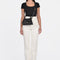 T-SHIRT COL U VIRGINIE BLANC TEE SHIRT KOOKAI Mode Kookai