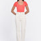 T-SHIRT COL U VIRGINIE BLANC TEE SHIRT KOOKAI Mode Kookai