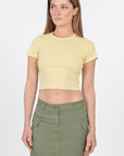 T-SHIRT CÔTELÉ JENNY BUTTER TEE SHIRT KOOKAI Mode Kookai