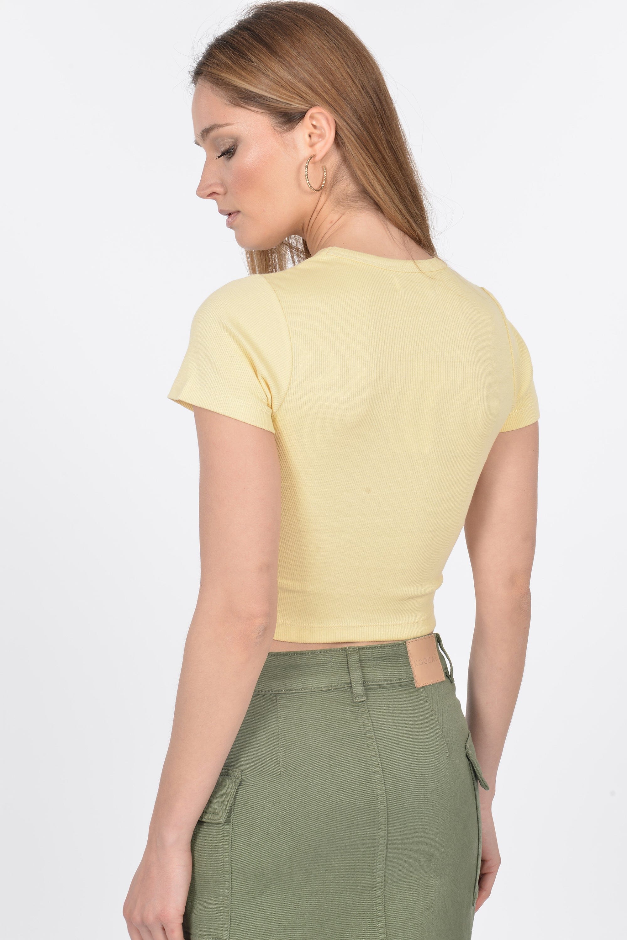 T-SHIRT CÔTELÉ JENNY BUTTER TEE SHIRT KOOKAI Mode Kookai
