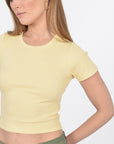 T-SHIRT CÔTELÉ JENNY BUTTER TEE SHIRT KOOKAI Mode Kookai