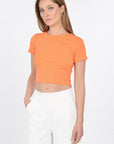 T-SHIRT CÔTELÉ JENNY PAPAYE TEE SHIRT KOOKAI Mode Kookai