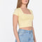 T-SHIRT CROP MARGAUX PAPAYE TEE SHIRT KOOKAI Mode Kookai